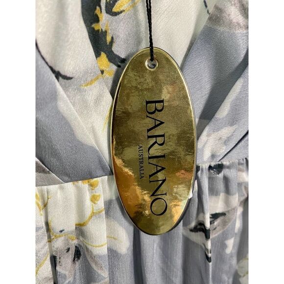 Bariano Shelly Floral Off the Shoulder Evening Dress - Picture 9 of 13